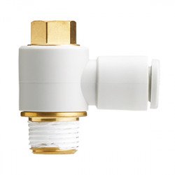 One Touch Fitting, General Purpose, Tube-Male Thread Connection, Universal Male Elbow - KQ2V