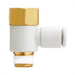 One Touch Fitting, General Purpose, Tube-Female Thread Connection, Universal Female Elbow - KQ2VF