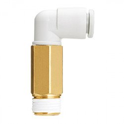 One Touch Fitting, General Purpose, Tube-Male Thread Connection, Extended Male Elbow - KQ2W