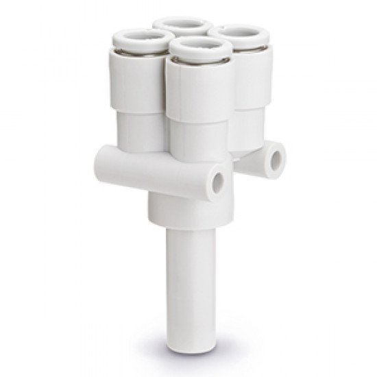 One Touch Fitting, General Purpose, Tube-One Touch Fitting Connection, Double Plug-In "Y" - KQ2XD