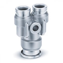 One Touch Fitting, Tube-Male Thread Connection, Inch Size UNF, NPT, Different Diameter Union Y - KQB2U