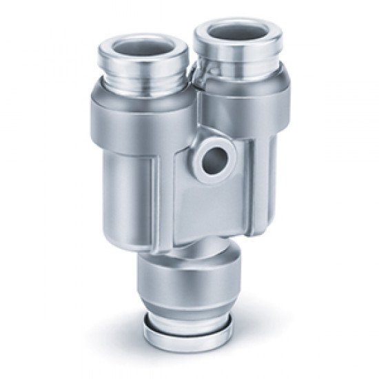 One Touch Fitting, Tube-Male Thread Connection, Inch Size UNF, NPT, Union Y - KQB2U-00