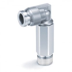 One Touch Fitting, Tube-Male Thread Connection, Inch Size UNF, NPT, Extended Male Elbow - KQB2W