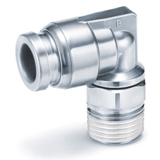 One Touch Fitting, 316 Stainless Steel, Male Elbow - KQG2L