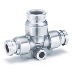 One Touch Fitting, 316 Stainless Steel, Different Diameter Tee - KQG2T