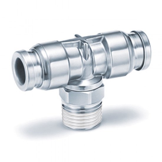 One Touch Fitting, 316 Stainless Steel, Male Branch Tee - KQG2T