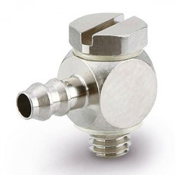 Specialty Fitting, Miniature, Barb Elbow For Soft Tube - M3ALU Specialty Fitting, Miniature, Barb Elbow For Soft Tube - M3ALU