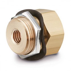 Specialty Fitting, Miniature, Bulkhead Reducer - M5ER Specialty Fitting, Miniature, Bulkhead Reducer - M5ER