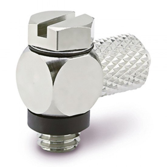 Specialty Fitting, Miniature, Hose Elbow, External Nut - M5HLH