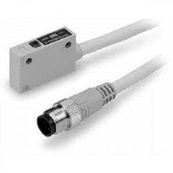 D-P4DWSC/P4DWSE, Magnetic Field Resistant 2 Colours lndication Style Solid State Switch, Rail Mounting, Grommet with Connector