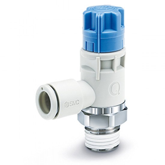 Speed Controllers, Air Saving, With Push-lock, Simplified Set-up, With Rapid Supply and Exhaust Function - AS-Q