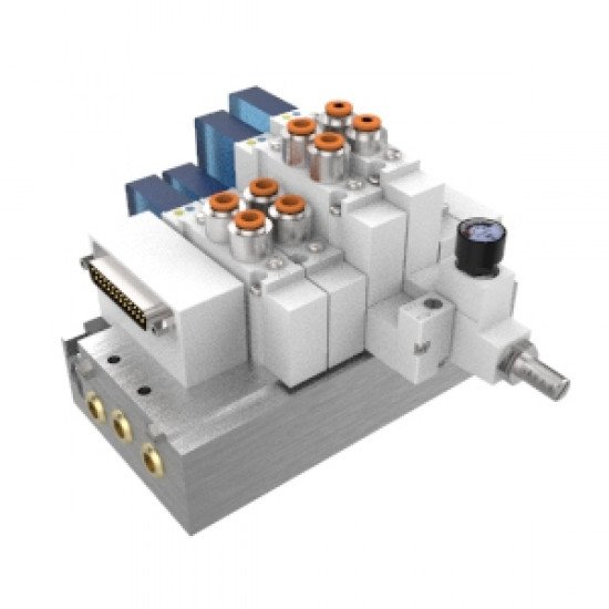 SS5Y3-52, 3000 Series Manifold, D-sub Connector, Flat Ribbon Cable, PC Wiring System (IP40)