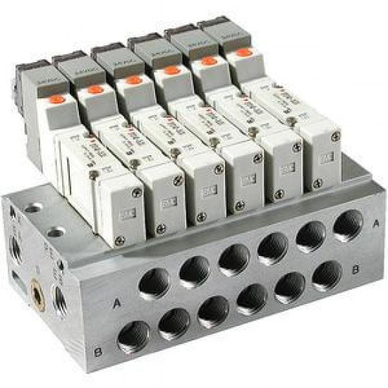 SS5Y3, 3000 Series, Bar Stock Manifold, Individual Wiring