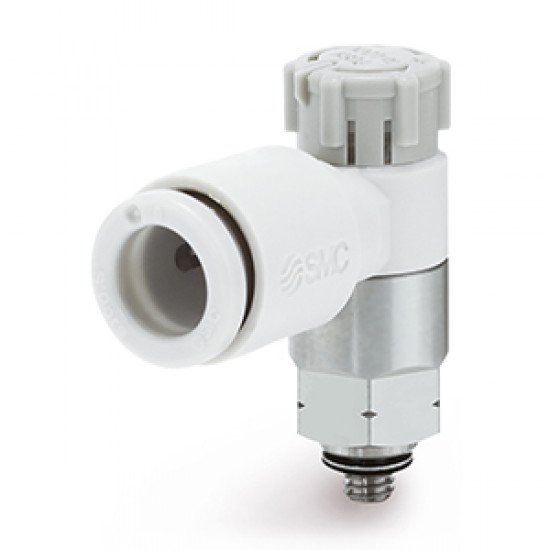 Speed Controllers, General Purpose, One-touch Fitting, With Push-lock, Elbow for M3 - AS12*1F-A-X790