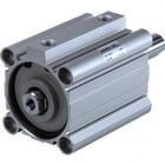 25A-C(D)Q2W-X633, Compact Cylinder, Double Acting Double Rod, Intermediate Stroke