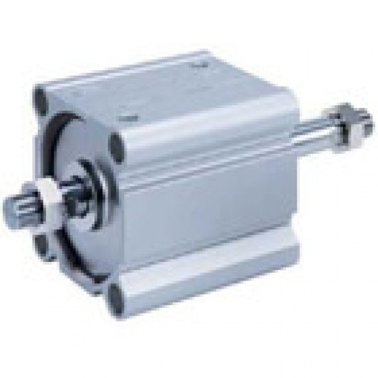 C(D)Q2W-X633, Compact Cylinder, Double Acting Double Rod, Large Bore w/Auto Switch Mounting Groove, Intermediate Stroke C(D)Q2W-X633, Compact Cylinder, Double Acting Double Rod, Large Bore w/Auto Switch Mounting Groove, Intermediate Stroke