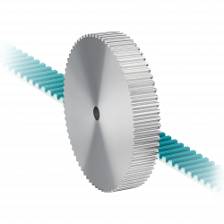 Pulley and toothed belt Pulley and toothed belt