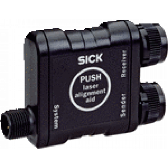 T-connector with pushbutton for laser alignment aid, M12, 5-pin
