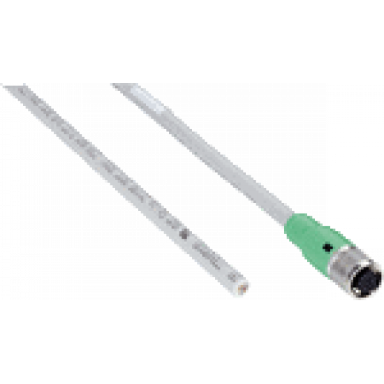 Connecting cable M12 (female connector-open)