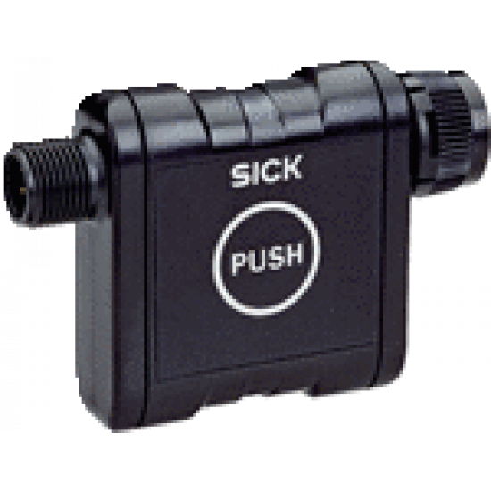 Pushbutton for laser alignment aid, M12, 8-pin Pushbutton for laser alignment aid, M12, 8-pin