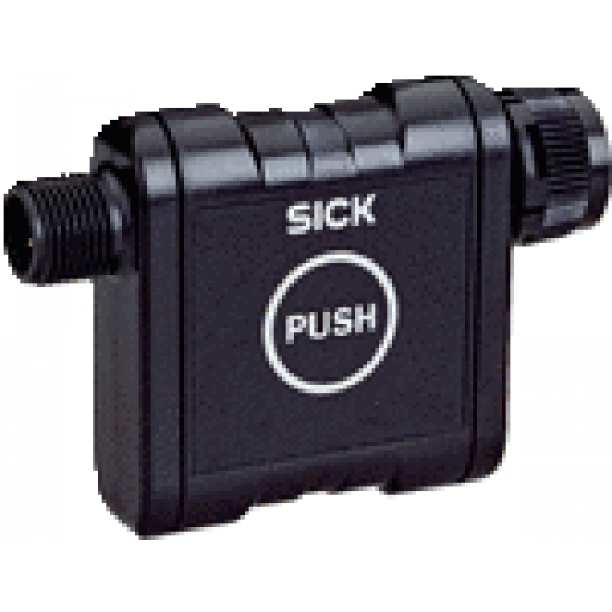 Pushbutton for laser alignment aid, M12, 5-pin Pushbutton for laser alignment aid, M12, 5-pin
