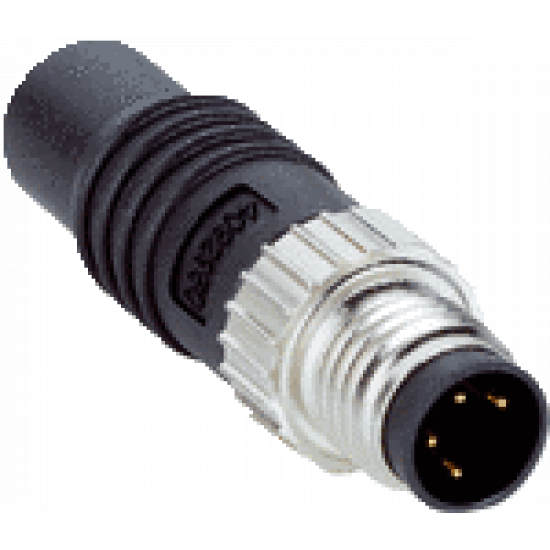 M8 4-PIN BUS CONNECTION MALE CONNECTOR
