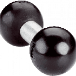 Short 1" ball adapter
