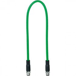 Cable/PN/M12-4SMX/M12-4SMX/D/0,5/Q324/GN