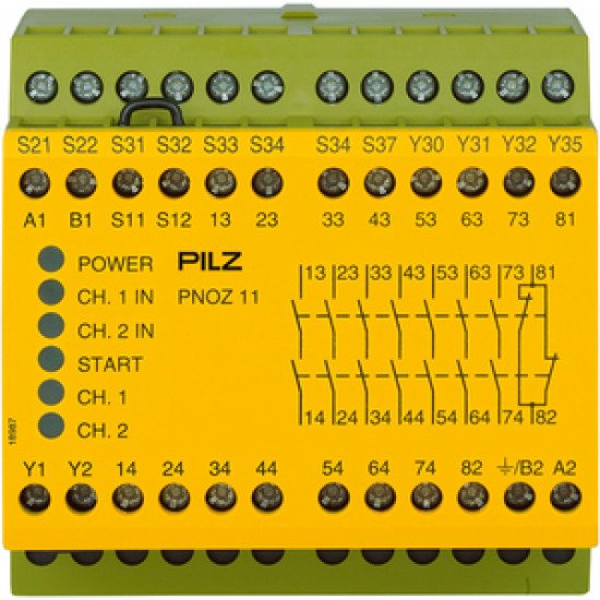 PNOZ 11 110-120VAC 24VDC 7n/o 1n/c