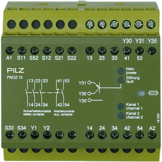 PNOZ 15 24VDC 3n/o 1n/o 1n/c PNOZ 15 24VDC 3n/o 1n/o 1n/c