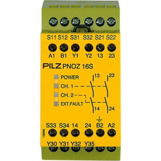 PNOZ 16S 230VAC 24VDC 2n/o 2so PNOZ 16S 230VAC 24VDC 2n/o 2so