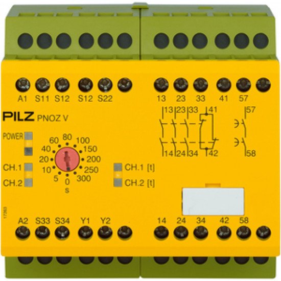 PNOZ V 300s 24VDC 3n/o 1n/c 1n/o t