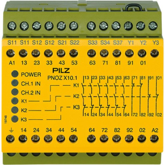 PNOZ X10.1 230-240VAC 6n/o 4n/c 6LED
