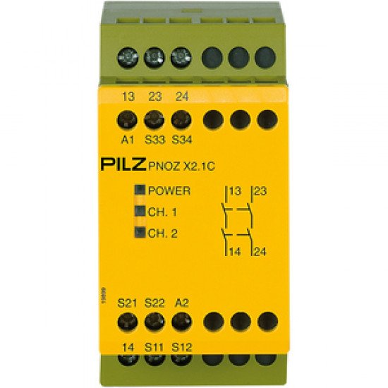 PNOZ X2.1C 24VAC/DC 2n/o PNOZ X2.1C 24VAC/DC 2n/o