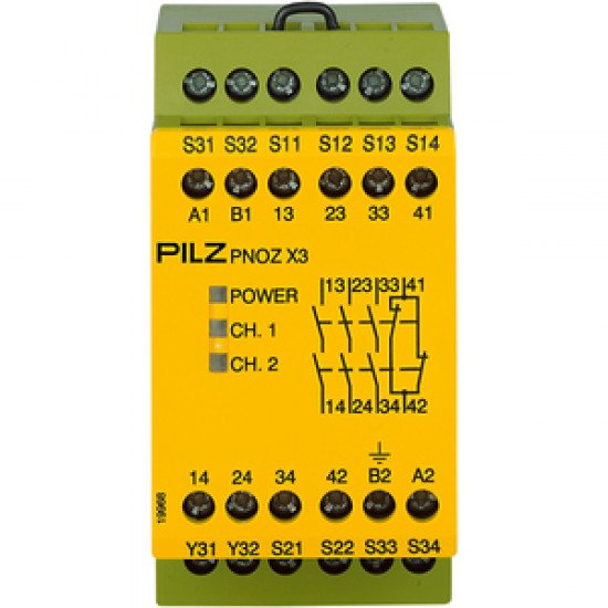 PNOZ X3 115VAC 24VDC 3n/o 1n/c 1so PNOZ X3 115VAC 24VDC 3n/o 1n/c 1so