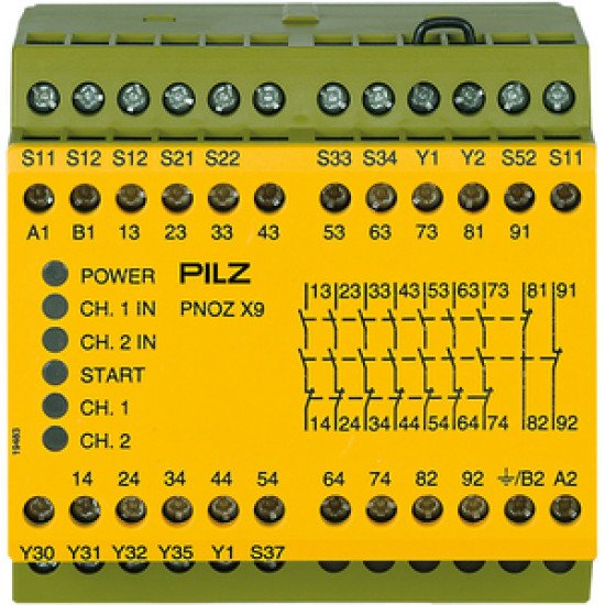PNOZ X9 100-120VAC 24VDC 7n/o 2n/c 2so PNOZ X9 100-120VAC 24VDC 7n/o 2n/c 2so