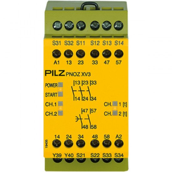 PNOZ XV3 0.5/24VDC 3n/o 2n/o t fix