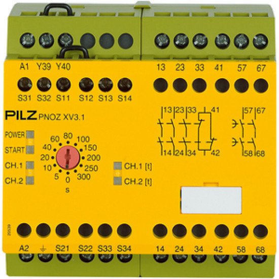 PNOZ XV3.1 300/24-240VACDC 3no 1nc 2no t
