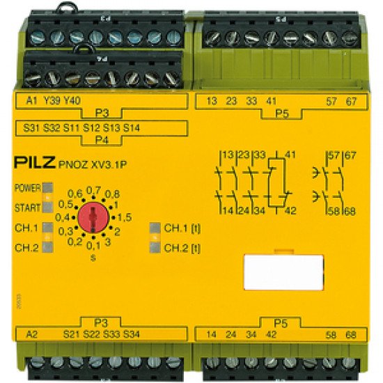 PNOZ XV3.1P 3/24VDC 3n/o 1n/c 2n/o t PNOZ XV3.1P 3/24VDC 3n/o 1n/c 2n/o t