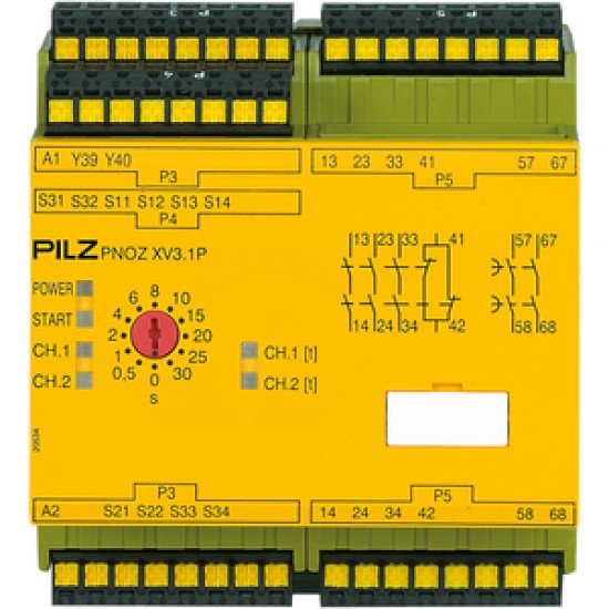 PNOZ XV3.1P C 30/24VDC 3n/o 1n/c 2n/o t