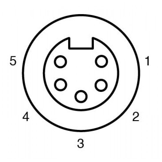 Connection cable V95-G-YE5M-STOOW-V95-G Connection cable V95-G-YE5M-STOOW-V95-G