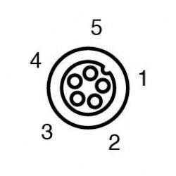 Female connector ASK /78 KL.2000MM