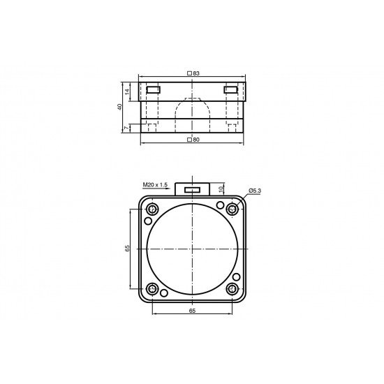 Inductive sensor NJ40-FP-SN-B1-P1-Y024207