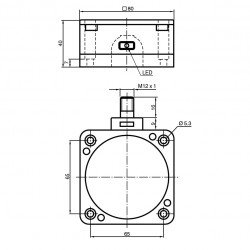Inductive sensor NCN50-FP-N0-P4-V1