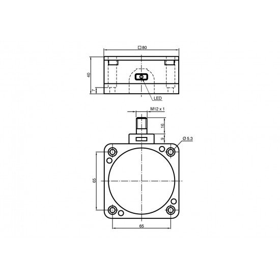 Inductive sensor NCN50-FP-N0-P4-V1 Inductive sensor NCN50-FP-N0-P4-V1