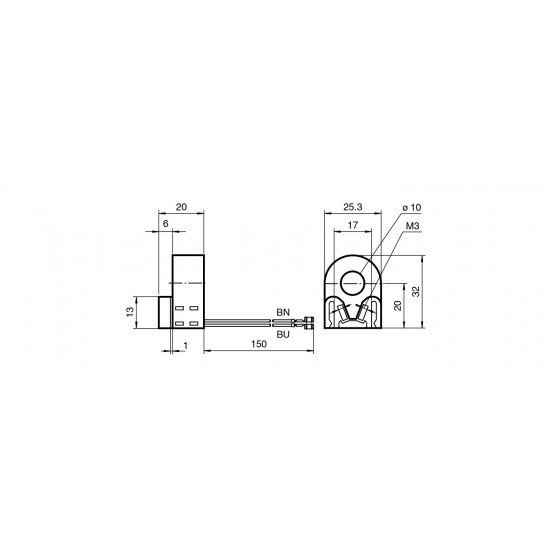 Inductive ring sensor RC10-14-N0-Y95902