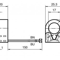 Inductive ring sensor RC15-14-N0-Y95903 Inductive ring sensor RC15-14-N0-Y95903