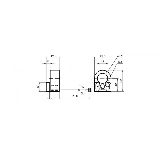 Inductive ring sensor RC15-14-N0-Y95903
