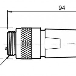 Male connector, field-attachable V94-G-SE