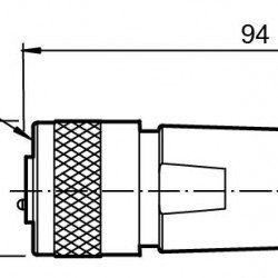 Male connector, field-attachable V94-G-SI